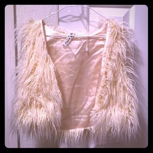 Girls Faux Fur Shag Vest